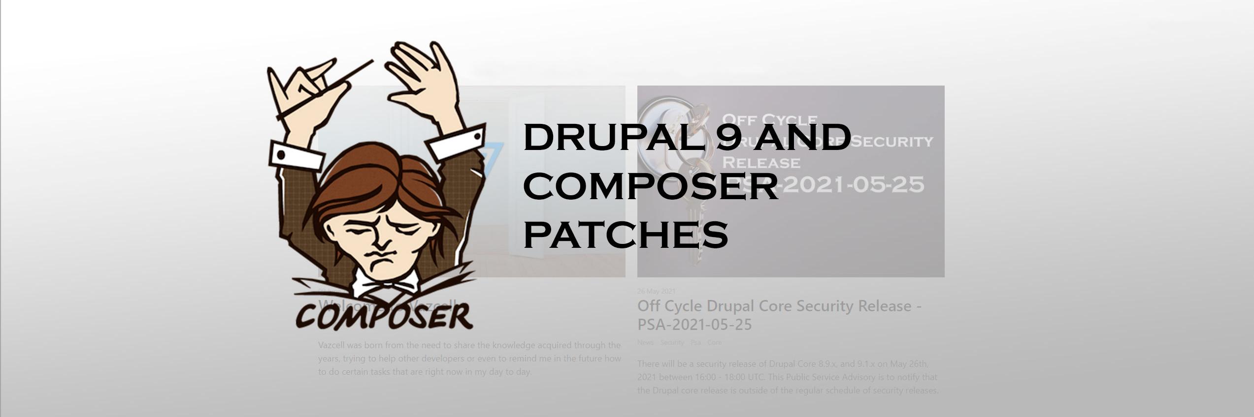 Drupal 9 and composer patches