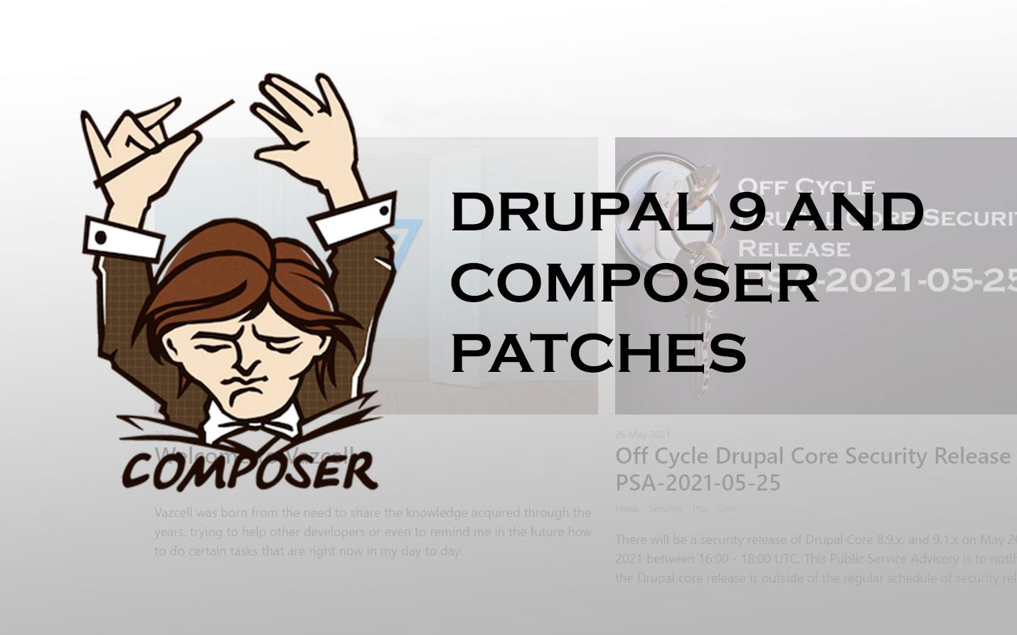 Drupal 9 and composer patches